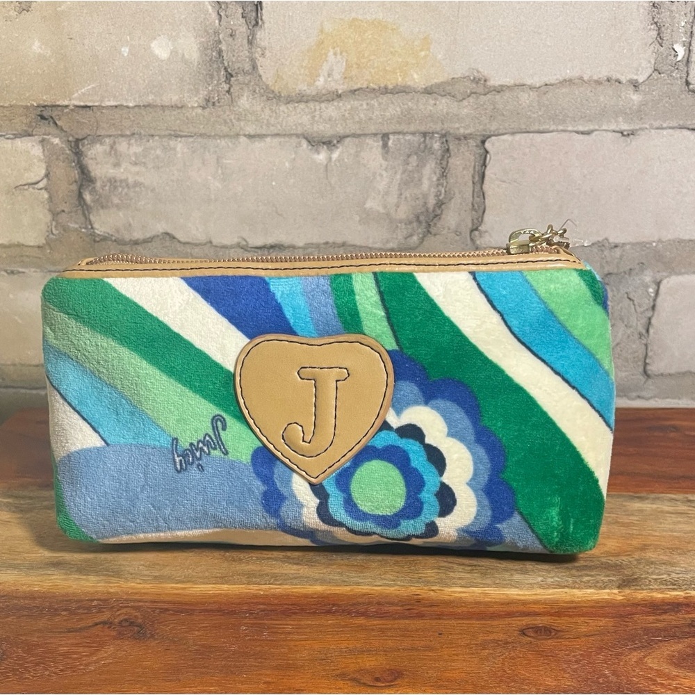 Vintage Y2K NWT Juicy Couture Make- Up Bag, Poolside Collection, Terry Cloth - Picture 2 of 12